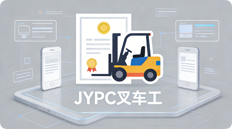 JYPC全国职业资格考试中心叉车工证书点亮物流从业者进阶之路