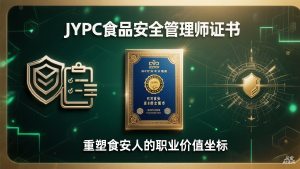 从合规检查员到食安价值架构师:JYPC食品安全管理师证书,重塑食安人的职业价值坐标