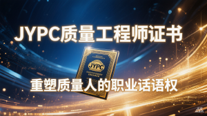 从标准执行者到品质定义者：JYPC质量工程师证书，重塑质量人的职业话语权